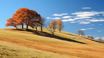 grass pasture weather hill landscape ai generated photo