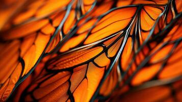 abstract orange macro background detailed ai generated photo