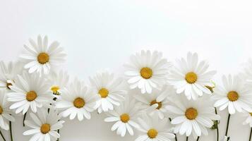 decoración blanco flor antecedentes minimalista ai generado foto