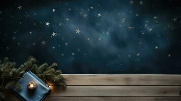 background space rustic holiday top view ai generated photo