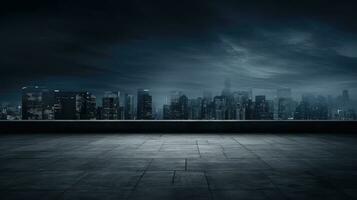 moderno oscuro urbano superficie antecedentes ai generado foto