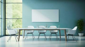 diseño interior oficina superficie antecedentes ai generado foto