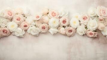 abstract wedding flower background minimalistic ai generated photo