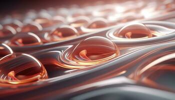 Blurred Lens Futuristic 3D Rendering Minimalist Background AI generated photo