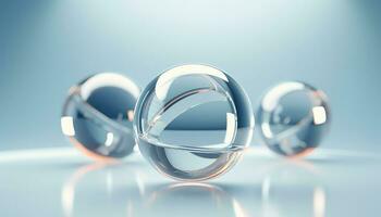 Blurred Lens Futuristic 3D Rendering Minimalist Background AI generated photo