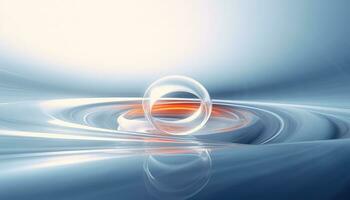 Blurred Lens Futuristic 3D Rendering Minimalist Background AI generated photo