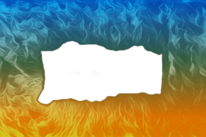 Frame of fire splashes isolated on transparent background png