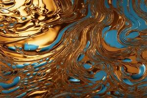 Liquid Style Metal Wallpaper, Liquid Metal Background, Liquid Abstract Background, AI Generative photo