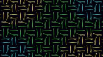 Lines and squares. Rhythmic movement. Psychedelic hypnotic transformation. Colorful graphics. Seamless looping animation footage. Optical illusion video