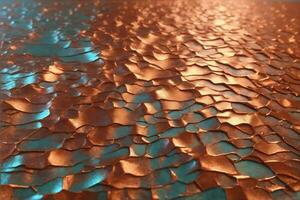 Copper Metal Texture, Copper Metallic Texture, Metallic Texture, Metal Background, Copper Texture, AI Generative photo