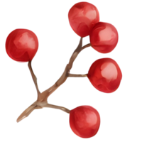 Berry, Christmas item. Generative AI png