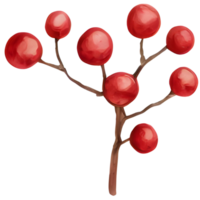 Berry, Christmas item. Generative AI png