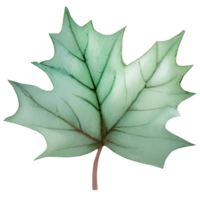 Leaf in Christmas. Generative AI png