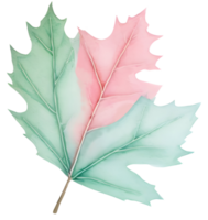 Leaf in Christmas. Generative AI png