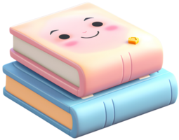 Book emoji. Generative AI. png