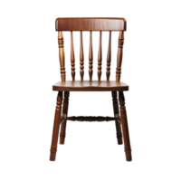 wooden chair isolated on transparent background. AI Generated. png