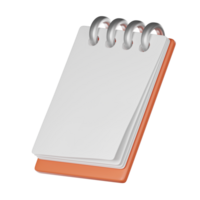 vide presse-papiers tâche affaires la gestion papier feuille vérificateur Célibataire objet concept isolé sur blanc transparent illustration png 3d le rendu.