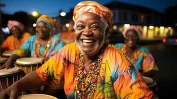 vibrante esencia de africano americano cultural celebraciones, ai generativo foto