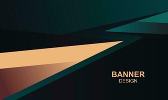 Banner background with triangles. vector