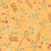 Abstract flower pattern background. Vector illustration.