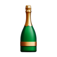 Champagne Bottle Drink AI Generative png