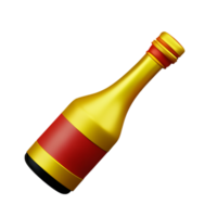 Champagne bottiglia bevanda ai generativo png