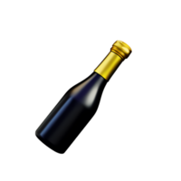 Champagne Bottle Drink AI Generative png