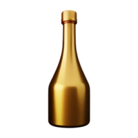 Champagner Flasche trinken ai generativ png