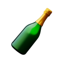 Champagne Bottle Drink AI Generative png
