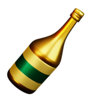 Champagne Bottle Drink AI Generative png