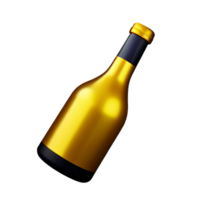 Champagne Bottle Drink AI Generative png