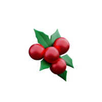 Christmas Holly Berry  AI Generative png