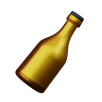 Champagne Bottle Drink AI Generative png