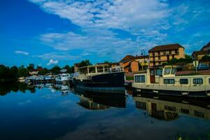 waterway of digoin -roanne,briennon,loire,france photo