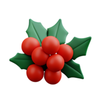 Christmas Holly Berry  AI Generative png