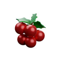 Christmas Holly Berry  AI Generative png