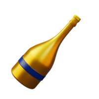 Champagne bottiglia bevanda ai generativo png