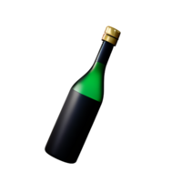 Champagne bottiglia bevanda ai generativo png