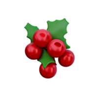 Christmas Holly Berry  AI Generative png