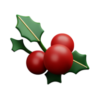 Christmas Holly Berry  AI Generative png