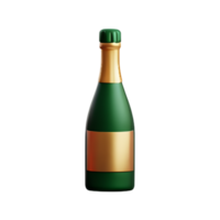 Champagne Bottle Drink AI Generative png