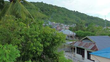 aerial view of houses .aerial view of densely populated settlements video