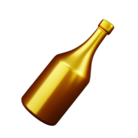 Champagne Bottle Drink AI Generative png