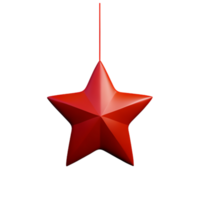 Christmas Star Shaped Decorations AI Generative png