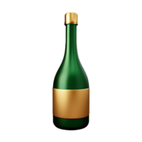 Champagne bottiglia bevanda ai generativo png