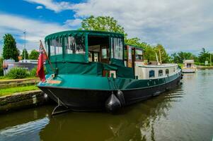 waterway of digoin -roanne,briennon,loire,france photo