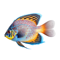 Marine Fish cutout, AI Generative png