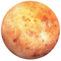 Venus Planet Schnitt aus, ai generativ png