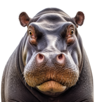 hippopotame visage tir, ai génératif png