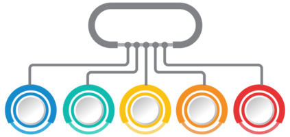 Infographic template design with options. png